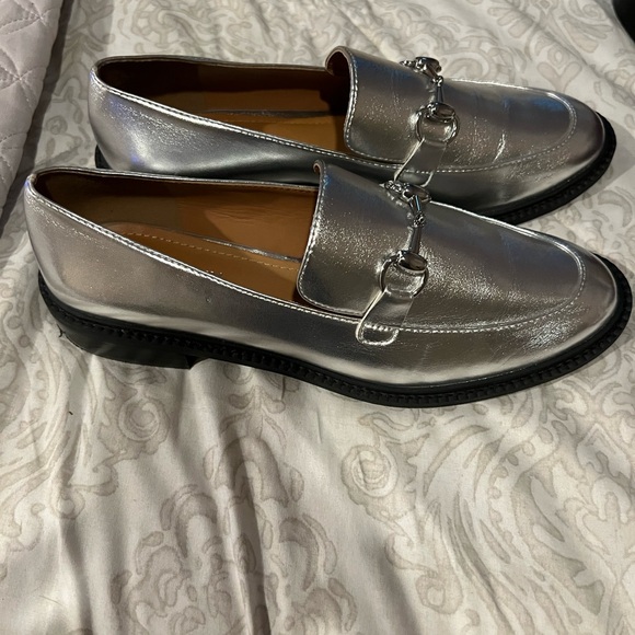 Only worn once silver loafers perfect for fall! - Picture 4 of 5